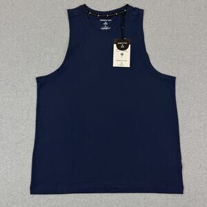 Kenneth Cole Active Men's Tech Tank Top Medium M Navy Blazer UPF 50+ Stretch NWT